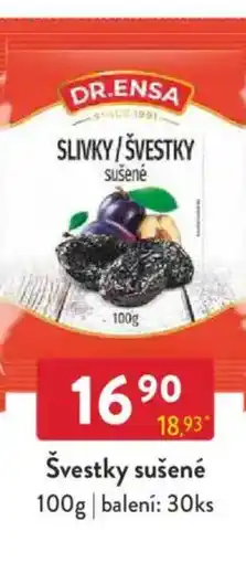 Qanto DR.ENSA Švestky sušené nabídka