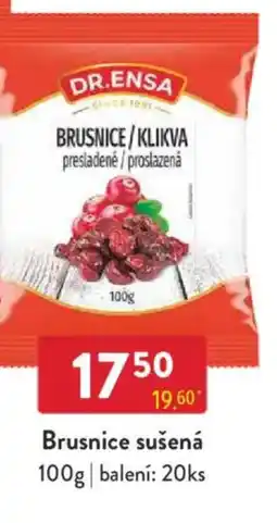 Qanto DR.ENSA Brusnice sušená nabídka
