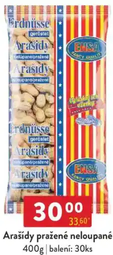 Qanto Arašídy pražené neloupané nabídka