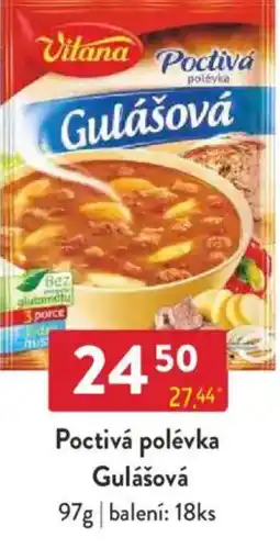 Qanto Vitana Poctivá polévka Gulášová nabídka