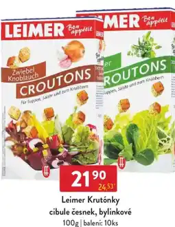 Qanto Leimer Krutónky cibule česnek, bylinkové nabídka