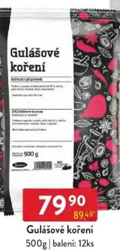 Qanto Gulášové koření nabídka