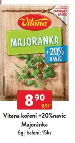 Qanto Vitana koření +20%navíc Majoránka nabídka
