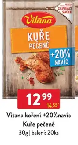 Qanto Vitana koření +20%navíc Kuře pečené nabídka