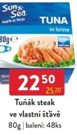 Qanto Sun & Sea Tuňák steak ve vlastní šťávě nabídka