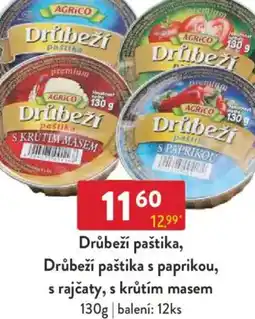 Qanto AGRICO Drůbeží paštika, Drůbeží paštika s paprikou, s rajčaty, s krůtím masem nabídka
