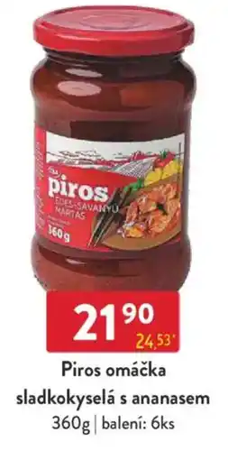 Qanto Piros omáčka sladkokyselá s ananasem nabídka