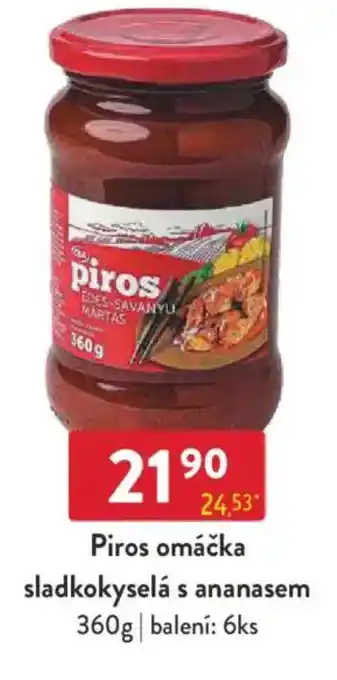 Qanto Piros omáčka sladkokyselá s ananasem nabídka