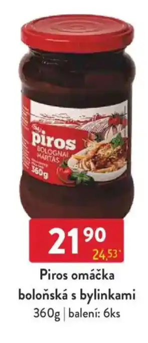 Qanto Piros omáčka boloňská s bylinkami nabídka