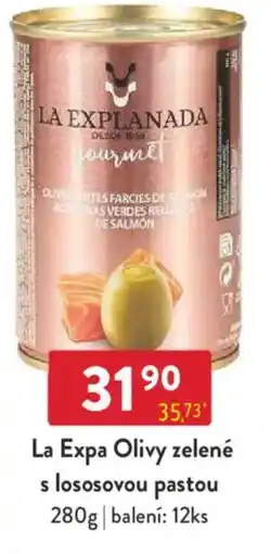 Qanto La Expa Olivy zelené s lososovou pastou nabídka