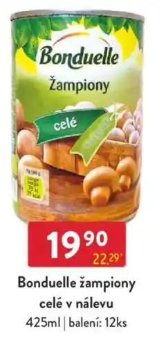 Qanto Bonduelle žampiony celé v nálevu nabídka