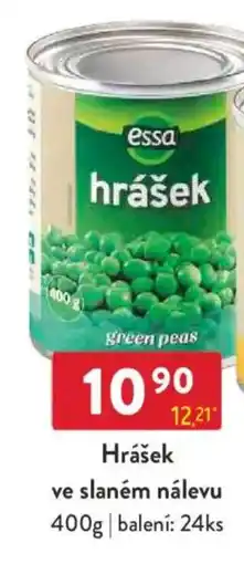 Qanto Essa Hrášek ve slaném nálevu nabídka