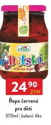 Qanto Efko Řepa červená pro děti nabídka