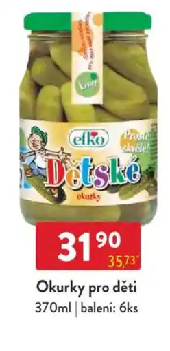 Qanto Efko Okurky pro děti nabídka