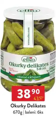 Qanto Efko Okurky Delikates nabídka