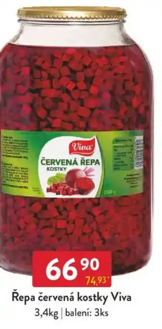 Qanto Řepa červená kostky Viva nabídka