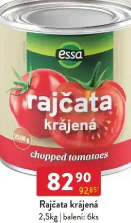 Qanto Essa Rajčata krájená nabídka