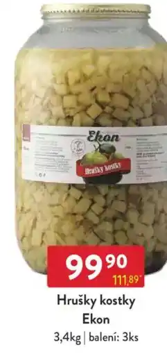 Qanto Hrušky kostky Ekon nabídka