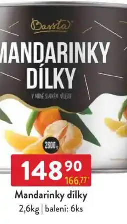 Qanto Bassta Mandarinky dílky nabídka