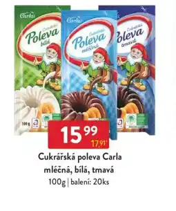 Qanto Cukrářská poleva Carla mléčná, bílá, tmavá nabídka