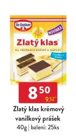 Qanto Dr.Oetker Zlatý klas krémový vanilkový prášek nabídka
