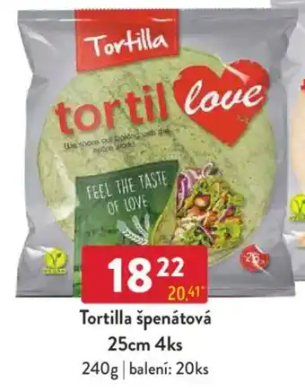 Qanto Tortilla špenátová nabídka