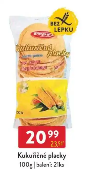 Qanto Kukuřičné placky nabídka