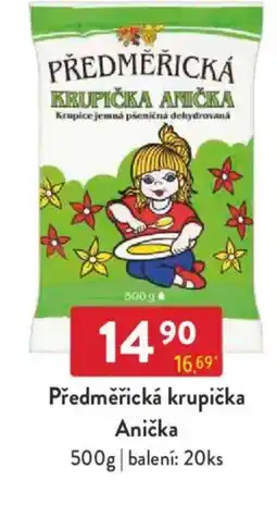 Qanto Předměřická krupička Anička nabídka