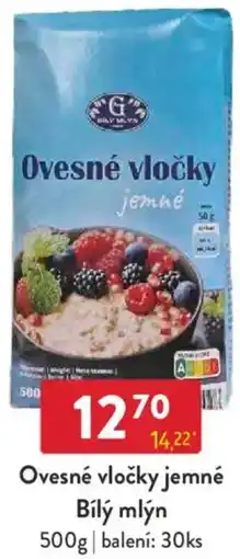 Qanto Ovesné vločky jemné Bílý mlýn nabídka