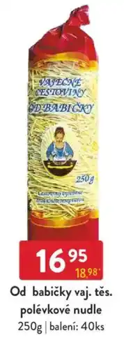 Qanto Od babičky vaj. těs. polévkové nudle nabídka