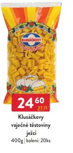 Qanto Klusáčkovy vaječné těstoviny ježci nabídka