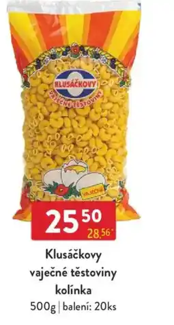 Qanto Klusáčkovy vaječné těstoviny kolínka nabídka