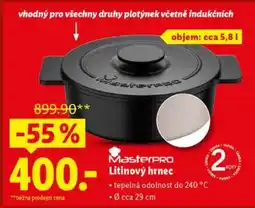 Lidl MASTERPRO Litinový hrnec nabídka