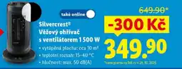 Lidl SILVERCREST Věžový ohřívač s ventilátorem 1500 W nabídka