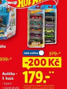 Lidl Autíčka - 5 kusů nabídka