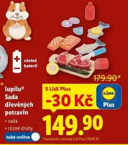 Lidl lupilu Sada dřevěných potravin nabídka