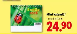 Lidl Mini kalendář nabídka