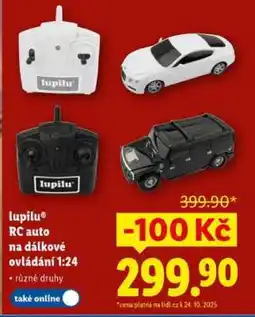 Lidl lupilu RC auto na dálkové ovládání 1:24 nabídka