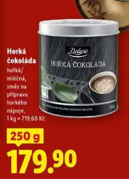Lidl Deluxe Horká čokoláda nabídka