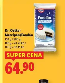 Lidl Dr. oetker marcipán / fondán nabídka