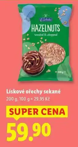 Lidl Lískové ořechy sekané nabídka