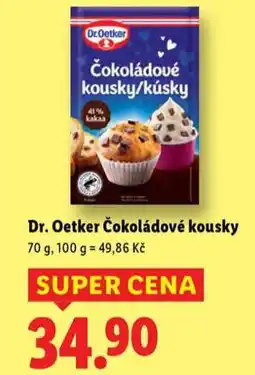 Lidl Dr. oeteker čokoládové kousky nabídka