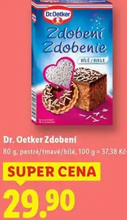 Lidl Dr. oetker zdobení nabídka