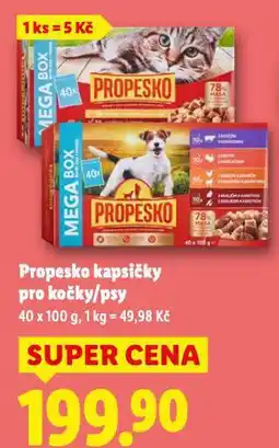 Lidl Propesko kapsičky pro kočky nabídka