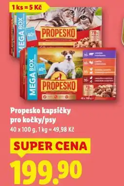Lidl Propesko kapsičky pro psy nabídka