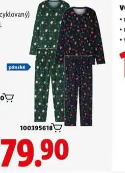 Lidl Pánské pyžamo nabídka