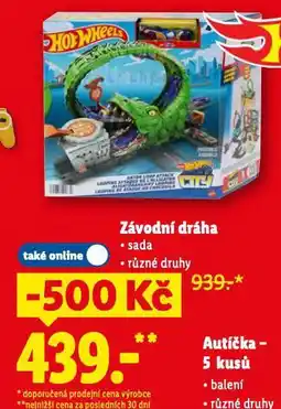 Lidl Hot wheel závodní dráha nabídka