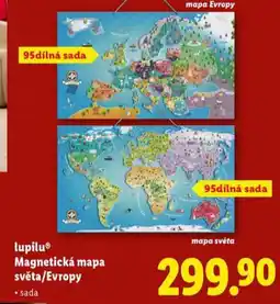 Lidl Magnetická mapa světa / evropy nabídka