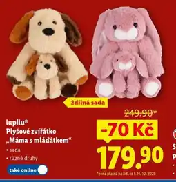 Lidl Plyšové zvířátko máma s mláďátkem nabídka