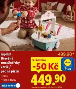 Lidl Dřevěný zmrzlinářský vozík / pec na pizzu nabídka
